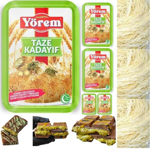 Oz Kadayıf - Fili per pasta sottili taze kadayıf 400 grammi x 5 pezzi con Pufai Grocery