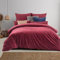 Soifox Winter Flanell Bettwäsche 140x200 - Rot Flauschige und Warme Cashmere Touch Bettbezug + Kissenbezug 80x80 cm mit Reißverschluss