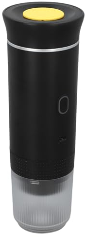 Jectse Tragbare Espressomaschine, Kabellose Selbsterwärmende Elektrische Kaffeemaschine, Tragbare Wiederaufladbare Kaffeemaschine mit 15 Bar Druck, für NES-Kapseln, für DG-Kapseln, für