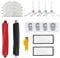 Laimaiou Kit d'accessoires pour roborock Q8 Max Q8 Max+ Q5 Pro Q5 Pro+ Robot aspirateur Pièces de rechange 16 paquets 1 jeu de brosses roulantes, 2 filtres, 4 brosses latérales, 4 serpillières, 4 sacs