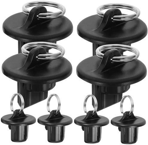 WHAMVOX 8pcs Roller Shades Accessories Bungee Kit End Caps for Roller up Blinds Plastic End Caps Cord Lock