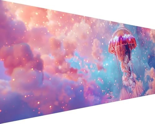 Peinture Numero Adulte Animal Peinture au Numero Loisirs Créatifs Adultes Peinture par Numero Sans Cadre avec Pinceaux et Acryliques Bricolage Peintures Kits, Décoration Murale (30x60cm, MéDuse) D-X