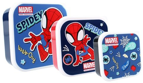 Spiderman Spidey - Caja para aperitivos (3 en 1)