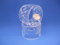 Royal Doulton Winchester Pattern Cut Set of 2 Napkin Ring Holder Crystal Glass Height 3.5 cm Made in England