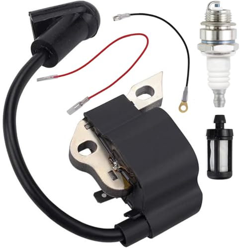 ZAMDOE 1130 400 1302 Ignition Coil for Stihl MS170 MS170C MS180 MS180C 017 018 Chainsaw Parts 1130 400 1302 with 0000 400 7000 1110 400 7005 Spark Plug Fuel Filter