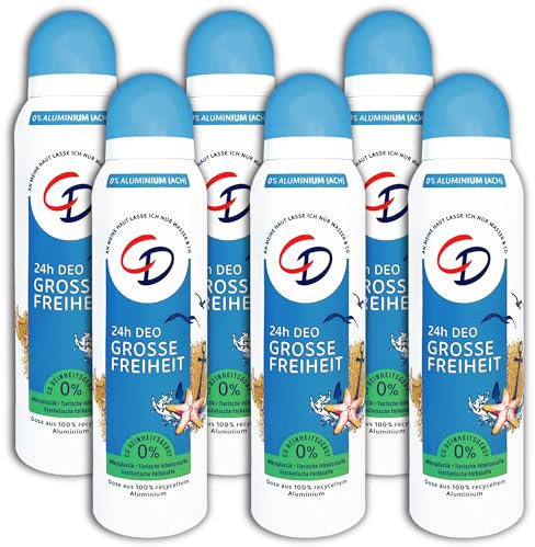 6 er Pack CD 48h Deospray Große Freiheit Deodorant Deo 6 x 150 ml