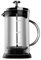 UUE French Press Kaffeemaschine, 600ml Hitzebeständiges Glas Kaffeepresse, Tragbare Cafetière mit Dreifachfilter, Stufenkaffeekanne mit stoßfestem Boden, Kaffeezubereiter für Zuhause Reisen Camping