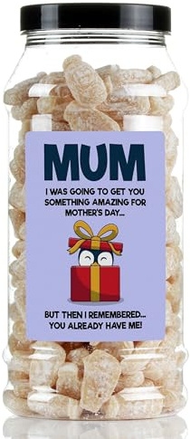 Mothers Day Dusted Milk Bottles Sweet Gift Jar by Just Treats - Something Amazing - J9