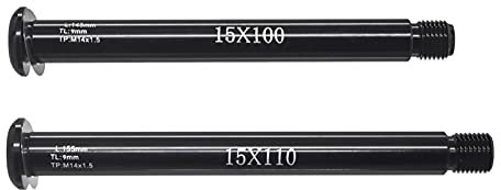 Janmobrian Perno Passante,Adattatore Perno Passante Forcella MTB 15x100 15x110mm Thru Axle Leva Accessori(Fox QR15x110mm)