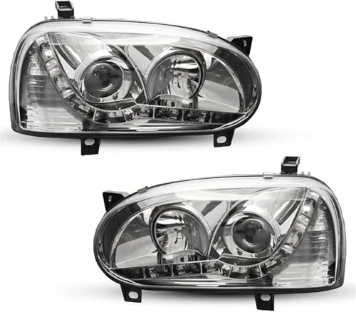 SHENHUO Scheinwerfer Autoscheinwerfer Scheinwerfer Frontscheinwerfer Licht für VW für Golf 3 Mk3 1992-1997