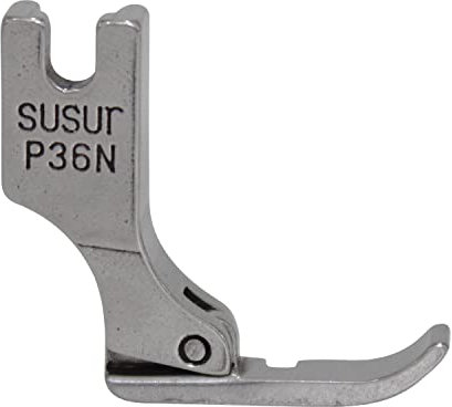 SUSUR P36N Pied presseur droit pour machines à coudre industrielles | Pied à tige haute pour bordures, fermetures éclair et passepoil | Compatible avec Brother, Juki, Singer, Janome, Toyota, Pfaff
