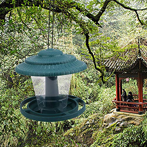 Lazy Bird Feeder, Green Garden Bird Feeder, Verhindern Sie Eichhörnchen, Genießen Sie das Mittagessen mit Freunden, Einfallen Sie Einen Attraktiven Vogelfutter für Einzigartig