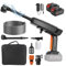 Nettoyeur Haute Pression,Pistolet Haute Pression sans Fil,Max 362PSI,Batterie Nettoyeur Haute Pression,6-en-1 Multi-Usage Buse,5M Tuyau,Pot en Mousse,pour Nettoyer Les Voit (A-2 Batteries)