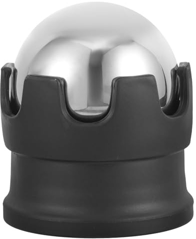 Edelstahl Massageball 1 Stück Tragbar für Kälte und Wärmeanwendung | Handlich, Glatte Rollkugel, Abnehmbares Design, Metall und Kunststoff, für Schulter und Nackenmassage