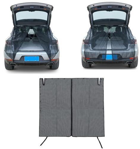 SHITONGSHANGMAO Magnetisches Moskitonetz Heckklappe für Land Rover Defender L663 110 (2020-2025), Heckklappe Sonnenschutz mit Vollmagnet-Rahmen und Haken für Auto Camping, 150x150cm