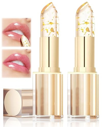 2 PCS Reveline Rouge à Lèvres, 2026 Rouge a Levre PH de la Peau | Sans Transfert Rouge a Levre Adaptatif, Baume Hydratant Longue Tenue 24h, Rouge à Lèvres Longue Tenue, Changement De Couleur