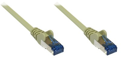 Patchkabel, Cat. 6A, S/FTP, PiMF, halogenfrei, 500MHz, grau, 2m, Good Connections®