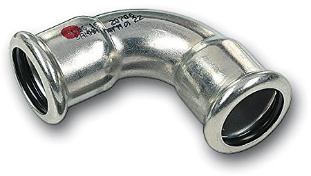 SANHA 24002a Therm Bogen 90 Grad, Zwei Muffen, 28er Dimension, 5 Stück