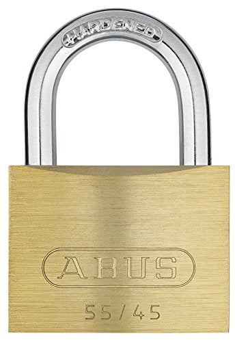 ABUS 02857 55/45 Vorhängeschloss aus Messing 45 mm