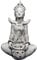 gartendekoparadies.de Statue der hinduistische Göttin Sarasvati, Steinfigur, H. 59 cm, 24 kg, Grau, frostsicher aus Steinguss für Außenbereich