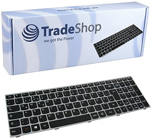 Original QWERTZ Tastatur Deutsch mit Rahmen kompatibel mit Lenovo Ideapad 300-15ISK 300-17ISK 300-17isk 300-17isk 300-17ISK 305-15 500-15ACZ 500-15ISK 500-15isk 500-15ISK (Deutsches Tastaturlayout)