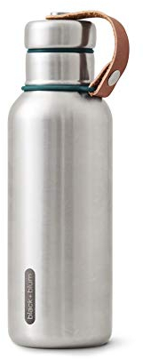 Black+Blum Stainless Steel Insulated Water Bottle | Stylish Leak Proof Drinking Vacuum Thermo Flask, BPA Free Canteen for Hot or Cold Drinks, Small Ocean