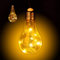 Relaxdays 2 x Deko Glühbirne LED zum Hängen, batteriebetriebene LED-Deko, kabellose Glühlampe mit Lichterkette, transparent
