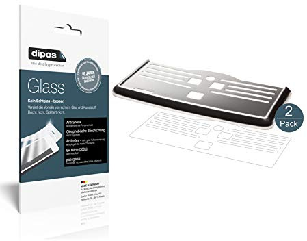 dipos 2x Displayschutzfolie 9H matt für Philips EP5930/10 Tropfblech | Antireflex, entspiegelnd, bricht und splittert nicht, kein Echtglas, Anti-Shock, kratzfest, blasenfrei, selbstklebend