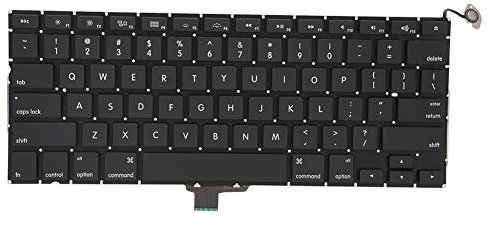 Tosuny Teclado de Repuesto para portátil con Teclado Compacto y liviano, Teclado de Repuesto para portátil para Pro 13 Pulgadas A1278 2009 2010 2011 Mediados de 2012