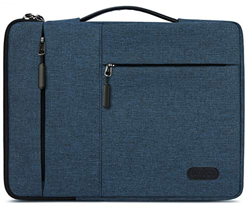 Lubardy Custodia PC 15-15,6 Pollici Impermeabile Antiurto Borsa Porta PC per Macbook Pro 15,6 Blu Scuro