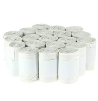 Sac Poubelle - Sacs Poubelle - Rouleau de Sac Poubelle - Sac poubelle Qualité Professionnelle - Sac Poubelle 30 L Blanc - 25 microns - Carton de 500 Sacs