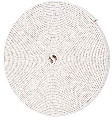 KOLIT 1 Rolle Baumwolle Docht, Breite 1/1,1/1,2/1,5/2/2,5 cm Optional Öllampen Docht, Zubehör für Petroleumlampen, Sturmlampe Docht, 1000 cm Pro Rolle (Size : Width - 1 cm)