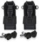 Nylon Radio Case, 2 Stück 6,3x3,5x12,5cm/2,5x1,3x5 Zoll MSC-20D Funkgerätetasche Universal Verstellbarer Breiter Schultergurt Walkie Talkie Halter Schutzhülle für GPS Telefon Zweiwege Funkgerät