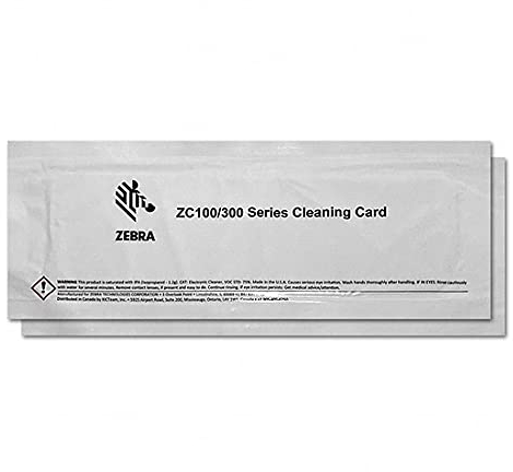 2 x Reinigungskarte für Zebra ZC100 ZC300 ZC350 [ 105999-310 ]