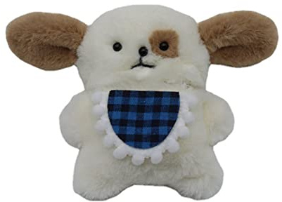3D Hund Puppe Plüsch Schutzhülle Kompatibel mit Apple Airpods 1 & 2 Hülle Süße Cartoon Flauschig Warm Tragetasche Weiche Stoßfeste TPU Silikon Innere AirPod Case Cover (Blumenhund)