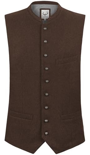 Stockerpoint Devito Herren Trachtenweste, braun, 50