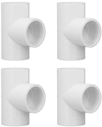 Lot de 12 raccords de tuyau en PVC blanc à trois voies de 20 mm, 25 mm, 32 mm pour plomberie et distribution d'eau (25 mm)