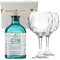 Mazzetti d'Altavilla Gin 42% Vol. 700 ml - Due Bicchieri In Vetro Borgonovo 620 ml