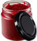 KADAX Lot de 20 petits bocaux à confiture, ronds, 200 ml, diamètre : 66 mm, pour miel et épices, hermétiques, noirs