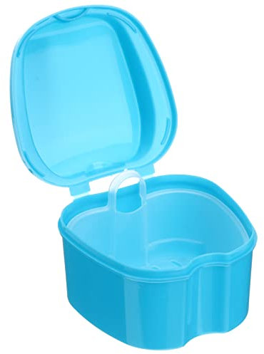 FOMIYES Boîte Case De Baignoire Mallette De Nettoyage De Dentier Titulaire De La Prothèse Étui De Retenue Pour Tablettes À Fausses Dents Voyage Portable Panier De Lavage