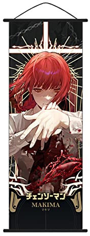 Zhongkaihua Kettensäge Mann Poster Anime Denji/Power/Makima Leinwand Wandkunst 3D-Drucke Anime Wandkunst Raumdekoration Leinwand Wandkunst Drucke Poster Gemälde