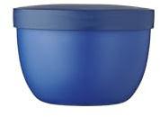 Mepal - Snackbox Ellipse - Lebensmittelbehälter zum Aufbewahren und Transportieren von Snacks - geeignet für Gefrierschrank, Mikrowelle & Spülmaschine - 350 ml - Vivid Blue