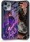 HOSCLANS Anime Handyhüllen aus gehärtetem Glas, glänzend, stoßfest, Schutzhülle (Tartaglia Genshin Impact, für iPhone 12)