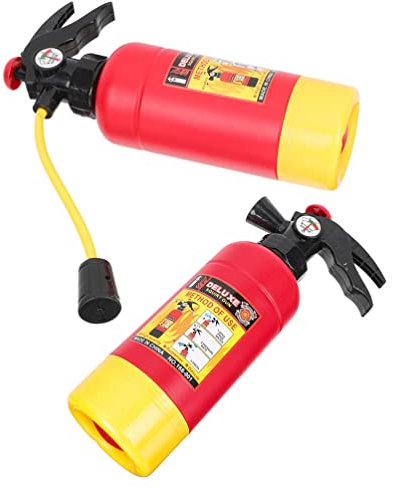 TOYANDONA 2 Pz Ad Acqua Estintore Giochi Dacqua Allaperto Sparatutto Interessante Estintore Giochi Dacqua Fingere Pompiere Estintore Giocattolo Bambino Estate Plastica