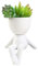 Vasi per Piante Succulente in Ceramica, Piccoli Vasi da Fiori Creativi a Forma Umana, Vasi Piccoli Vasi da Fiori Vasi per Piante, Simpatici Vasi in Ceramica Bianca, Piccole Fioriere Succulente per(#6)