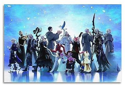 VZRSQZK Game Final Fantasy Poster, dekoratives Gemälde, Leinwand-Wandposter und Kunstdruck, modernes Familienschlafzimmer-Dekor-Poster, 20 x 30 cm