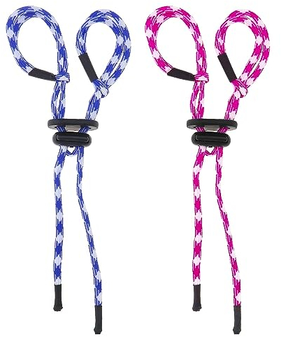 ECSiNG 2 Stück Bogenschießen Fingerschlinge Einstellbare Recurve Bogen Fingersling Bogenschießen Bogen Seil für Recurve Bogen Ersatz Zubehör, Pink und Blau