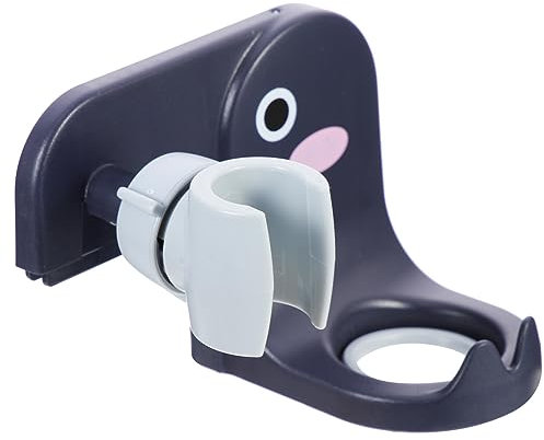 Didiseaon 1set Adjustable Adhesive Shower Holder Bracket Shampoo Bottle Design No Drilling Required Strong Paste Base for Easy Installation Bathroom
