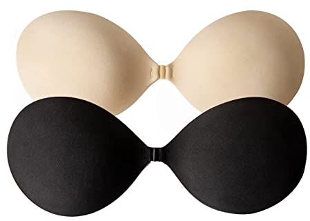Damen Klebe BH Push Up zuschneidbar Unsichtbar Silikon Klebeband zur Fixierung der Brüste Haut Freundlich Bequem Oder Badebekleidung