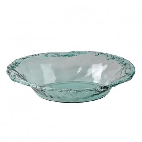 URBAN LiVING Glass Fruit Bowl Murana In Recycled Glass 52x39xH12cm